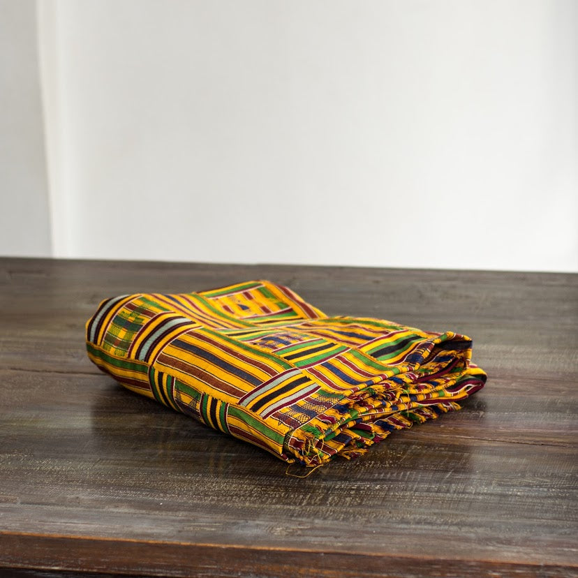 African Ashanti Kente Cloth #14899