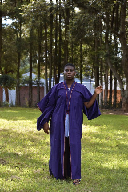 Purple Duo-Sleeved LOETO Kimono