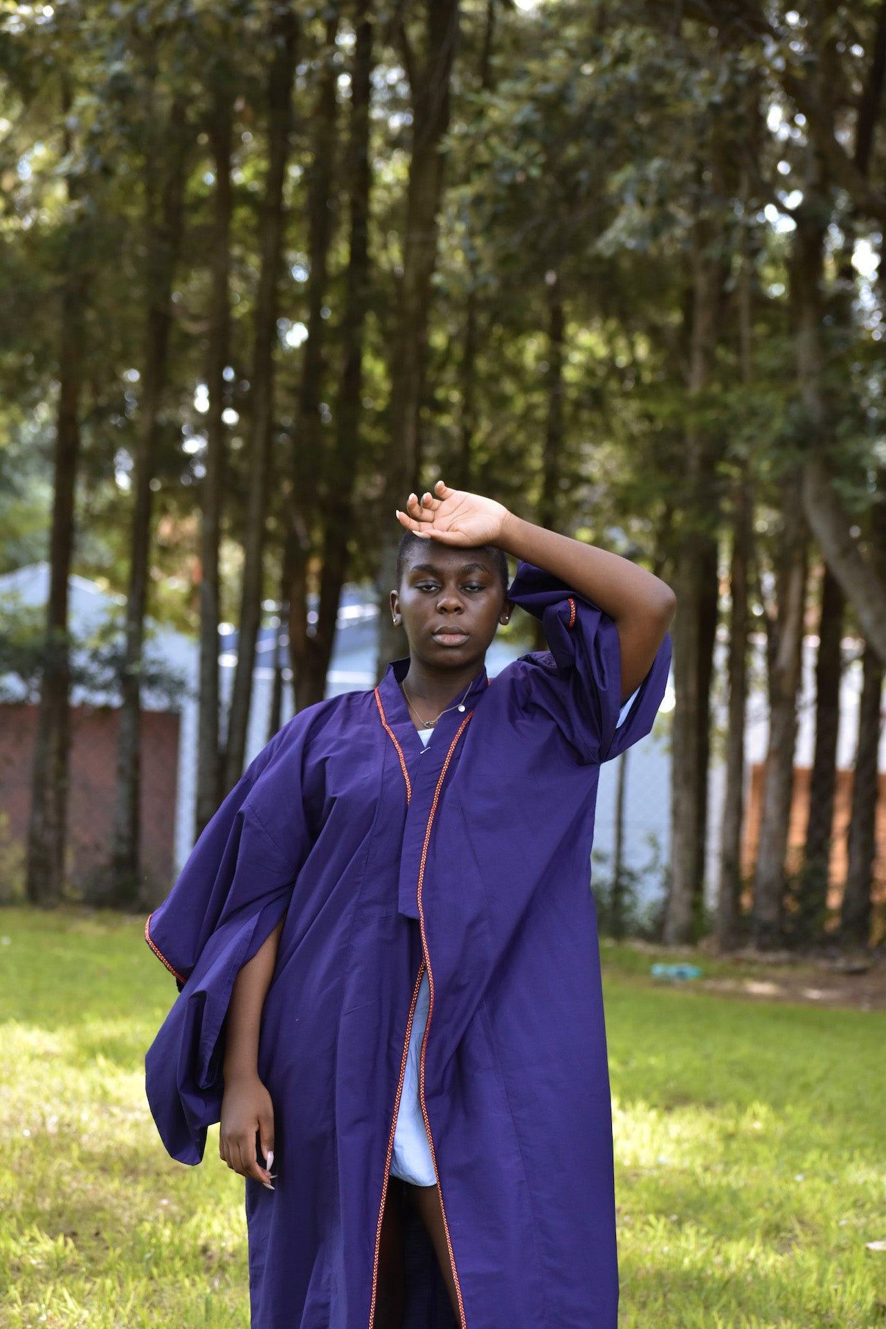 Purple Duo-Sleeved LOETO Kimono