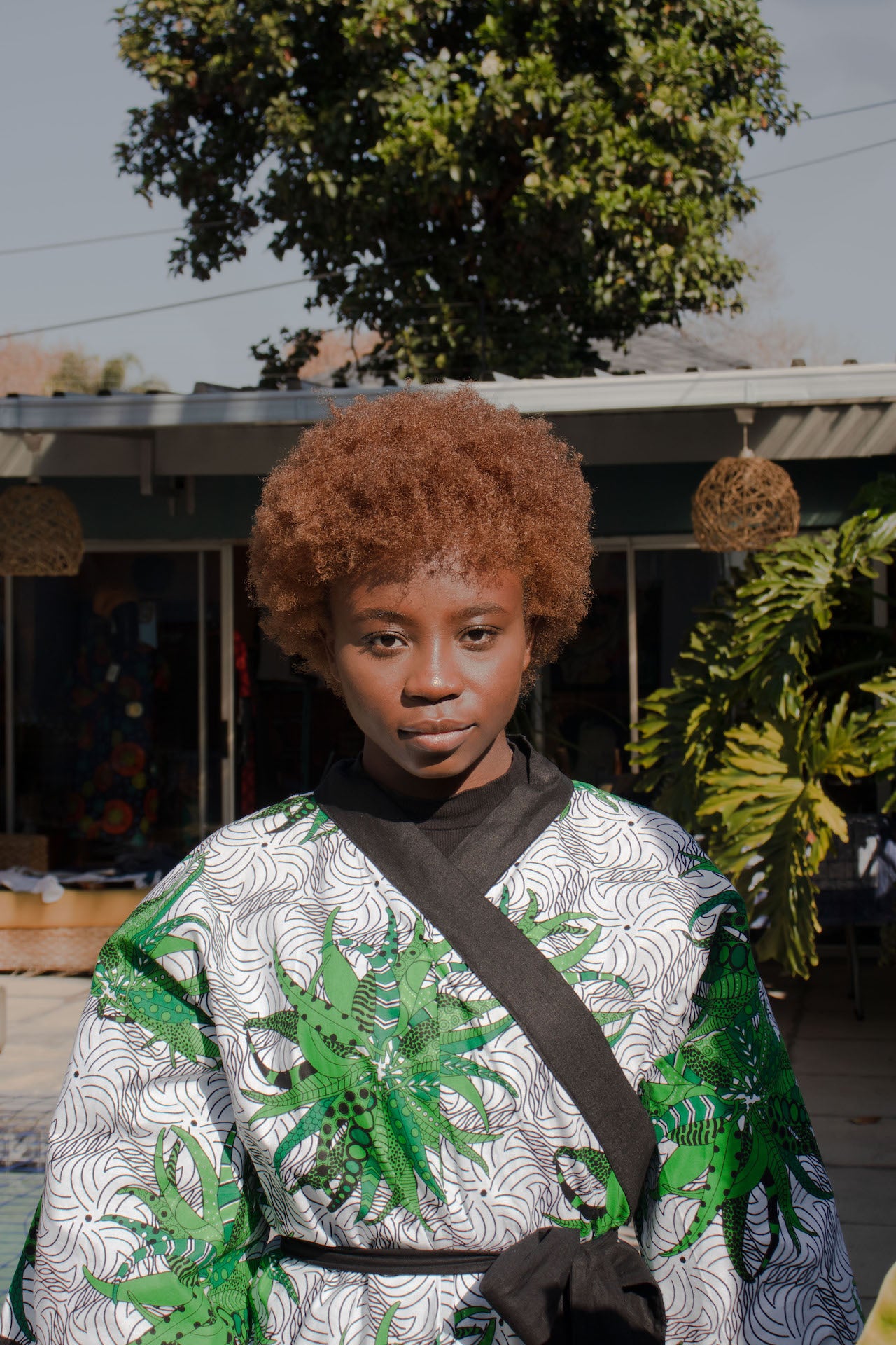 Palm Leaf Kimono