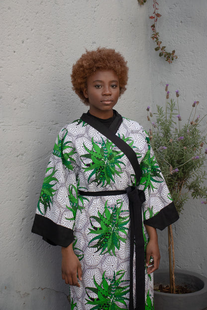 Palm Leaf Kimono