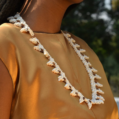 Ostrich Eggshell Necklace